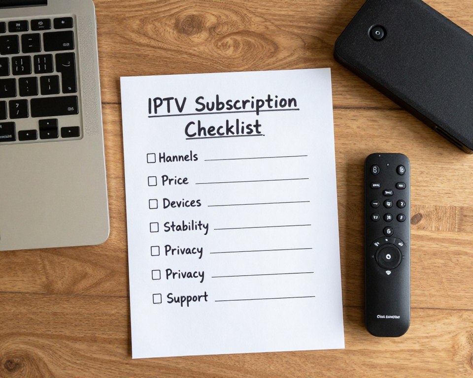 Checklist voor het kiezen van een IPTV abonnement