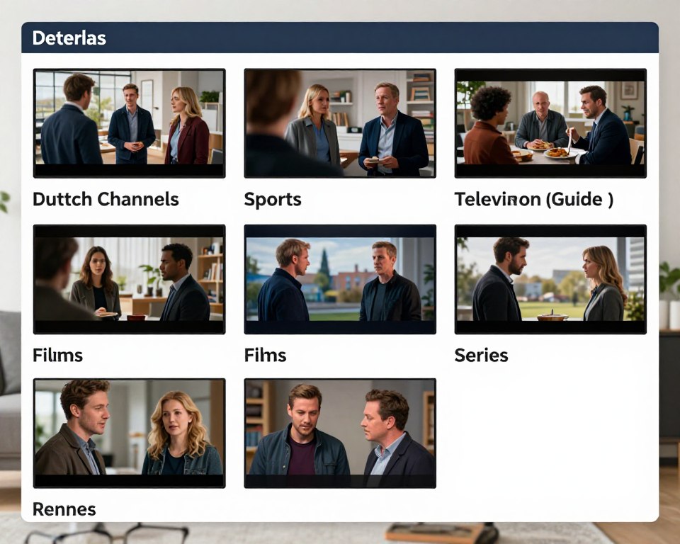 Zenders films series en sport vergelijken binnen een IPTV aanbod