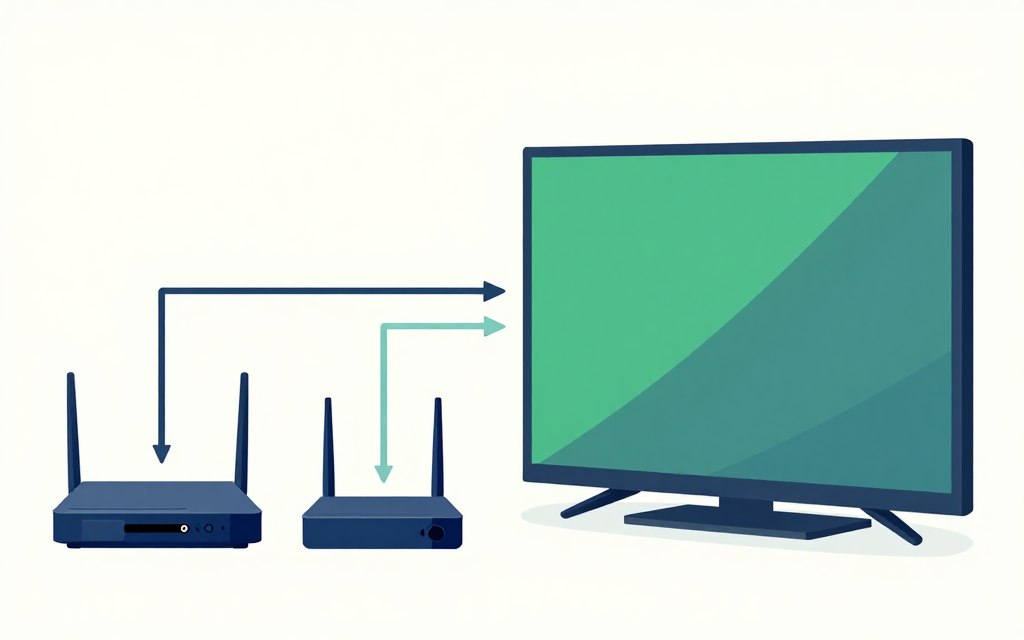 werking van IPTV via internet en streamingapparaat